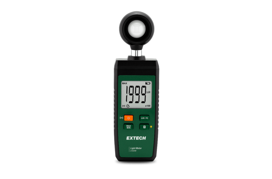 Luxmètre Extech LT250W - Mesure Jusqu'à 100 000 Lux - Connectivité Bluetooth Avec Appli ExView